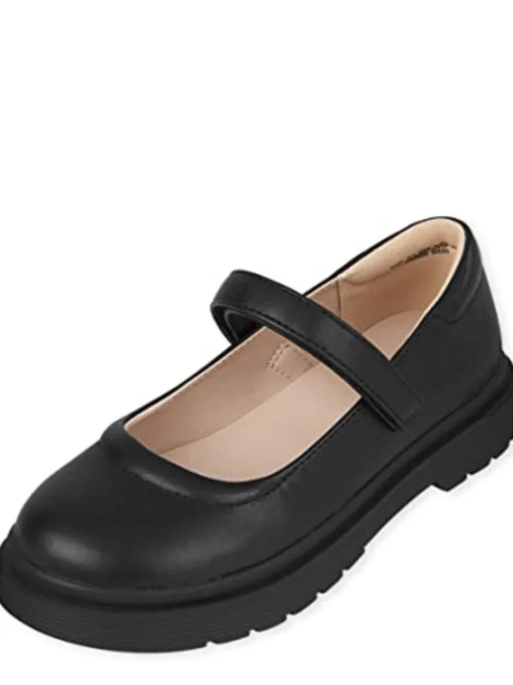 Girls Closed Toe Mary Jane Flats Faux Leather School Uniform Shoes